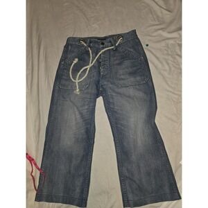 Ralph Lauren Medium Blue Denim Jean Shorts with Rope Belt